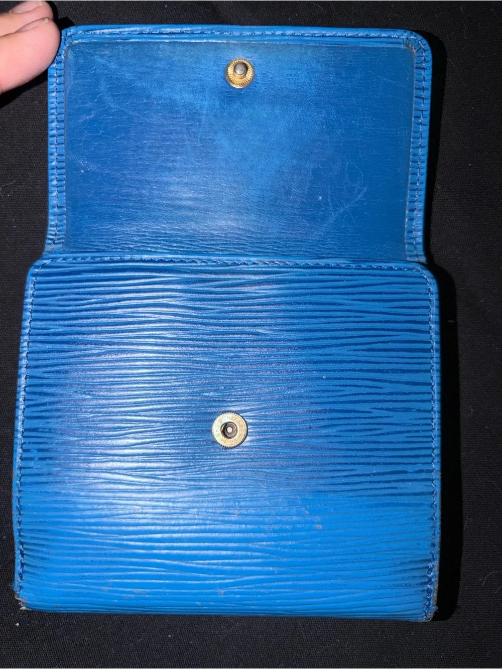 Louis Vuitton Blue Epi Leather Wallet